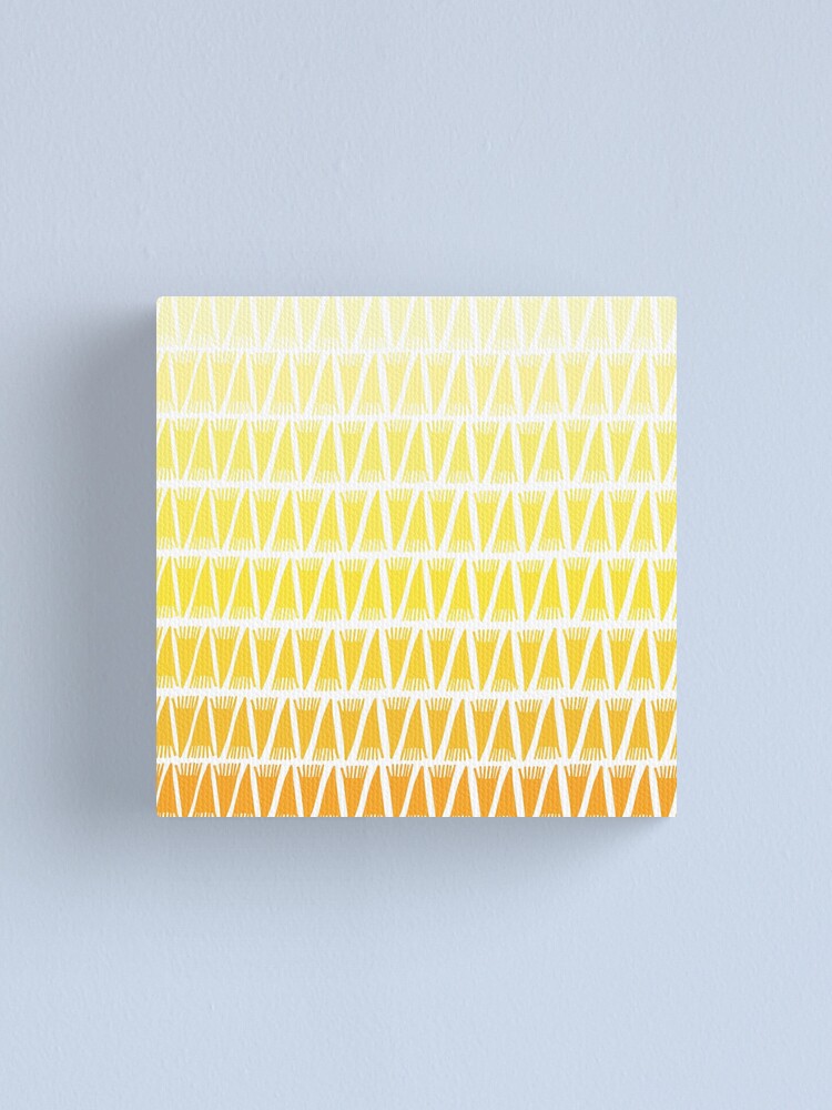Alternate view of Teepee Gradient Yellow Canvas Print