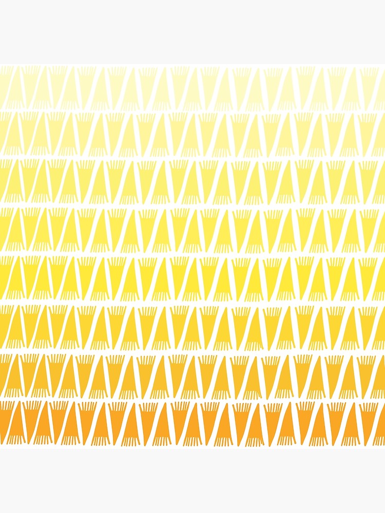 Teepee Gradient Yellow by caligrafica