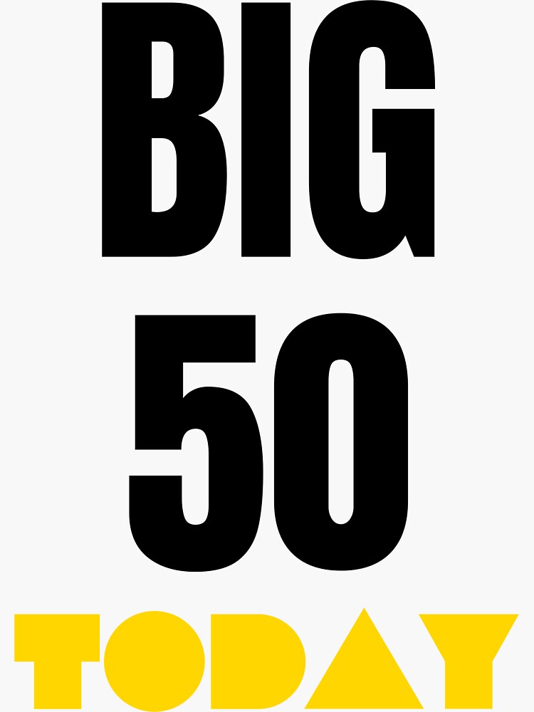 50th-birthday-design-gift-for-a-50th-birthday-sticker-for-sale-by