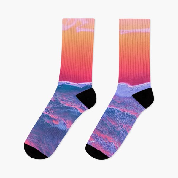 Item preview, blue ocean waves, yellow orange vibes, retro #15 designed and sold by supeart.
