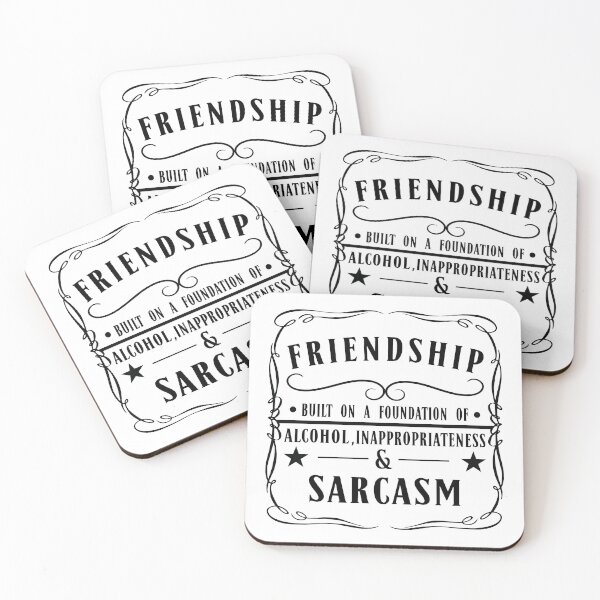 Item preview, Friendship Gifts - Built on Alcohol and Sarcasm designed and sold by JCL Design Studio.
