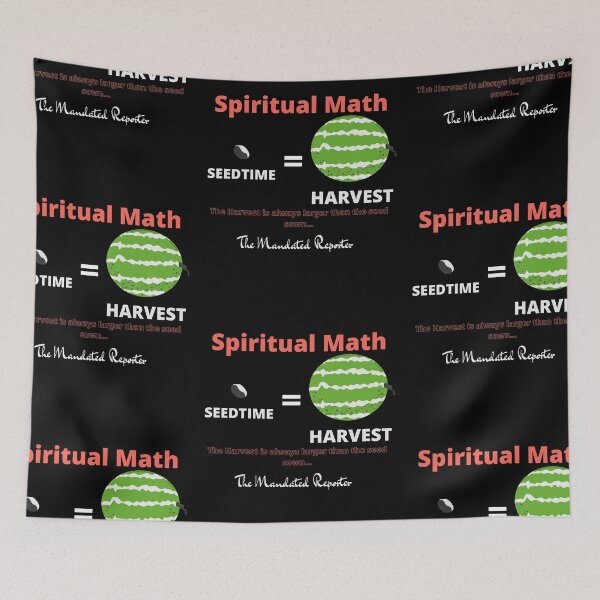 Item preview, Spiritual Math - Seedtime and Harvest - Black designed and sold by TheReporter1.
