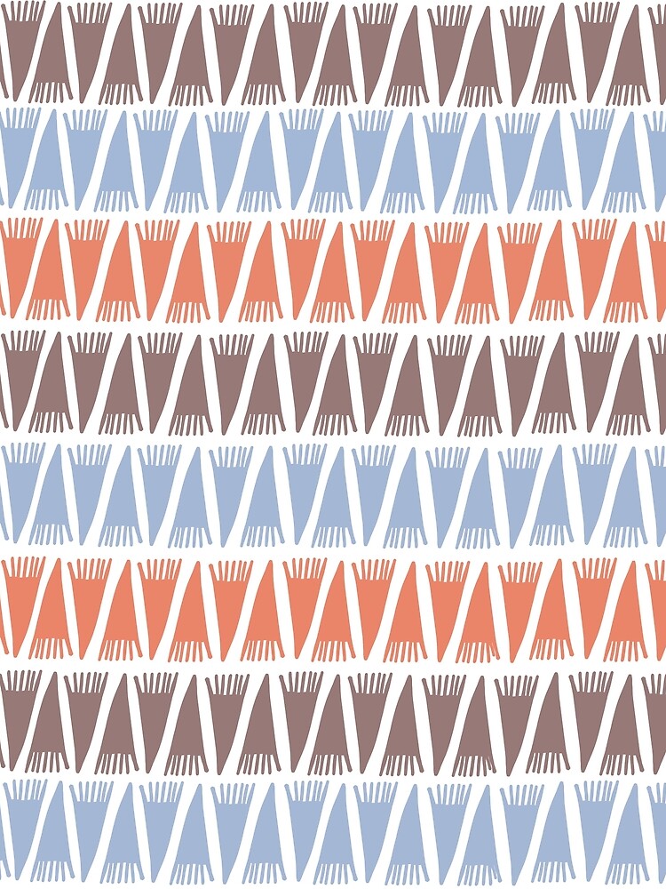 Teepee Blue Retro by caligrafica
