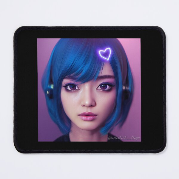 Item preview, Blue hair girl [Created by AI] designed and sold by TAGE-GALLERY.