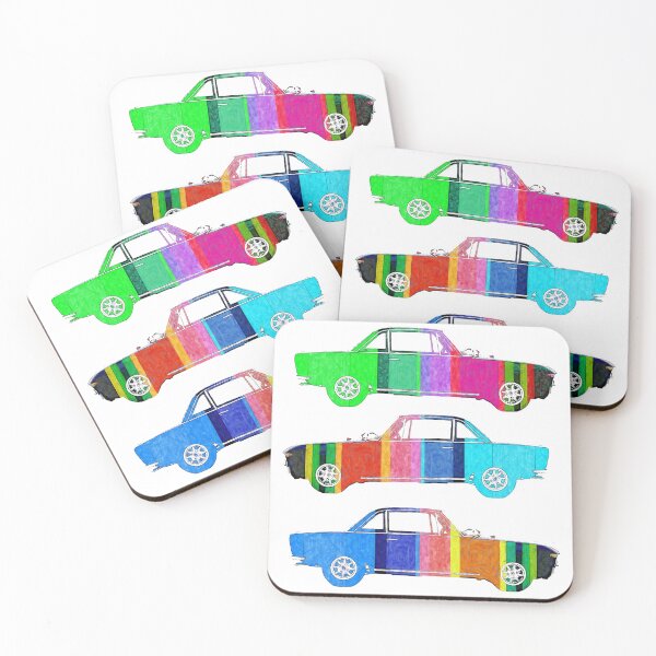 Item preview,  Lancia Fulvia pop colors designed and sold by Aaaah Eeeek  Studio.
