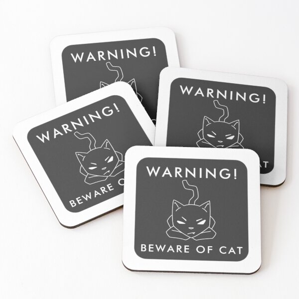 Item preview, BEWARE OF CAT | Funny Black Cat designed and sold by Stevenobinsun.