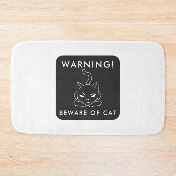 Item preview, BEWARE OF CAT | Funny Black Cat designed and sold by Stevenobinsun.