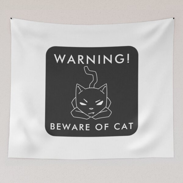 Item preview, BEWARE OF CAT | Funny Black Cat designed and sold by Stevenobinsun.