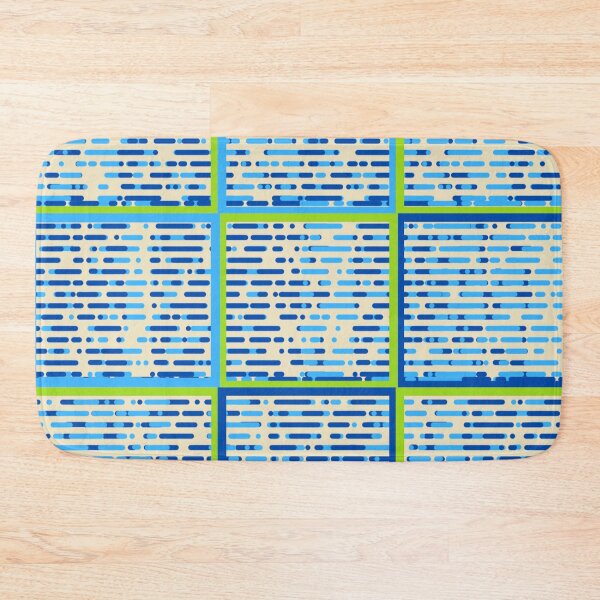 Item preview, Green Cream and blue square pattern  designed and sold by L-I-E-Store.