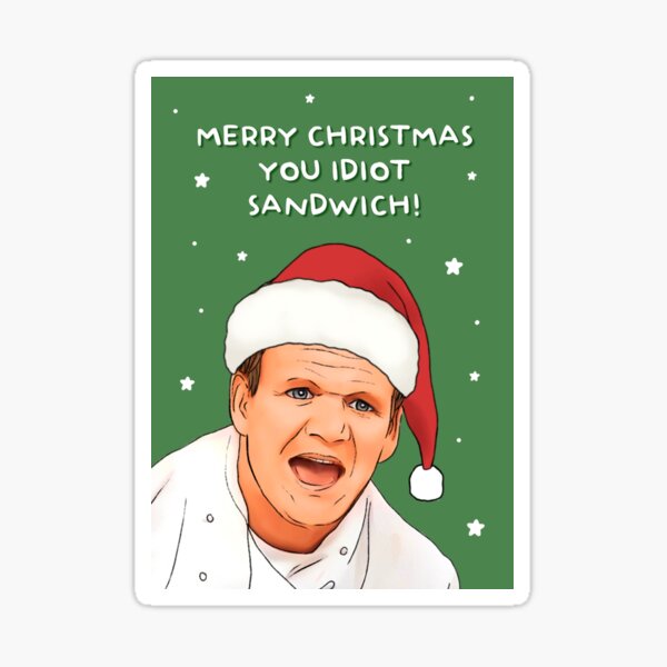Item preview, idiot sandwich Christmas card designed and sold by Swish & Scribble.