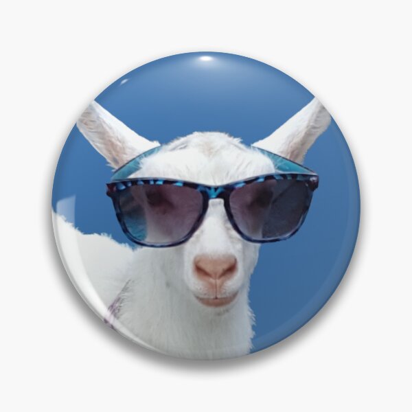 Item preview, Goat with Glasses designed and sold by Batty4Boba.