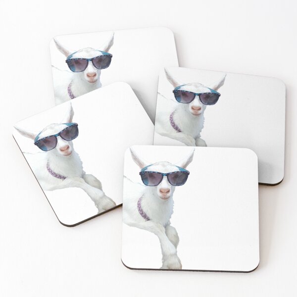 Item preview, Goat with Glasses designed and sold by Batty4Boba.