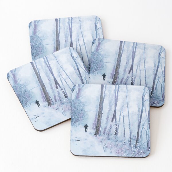 Item preview, Watercolor Winter Hike designed and sold by TheArtCave.