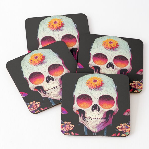 Item preview, Cartoonish Bones and Flowers Sticker  designed and sold by TheCreativeFab.
