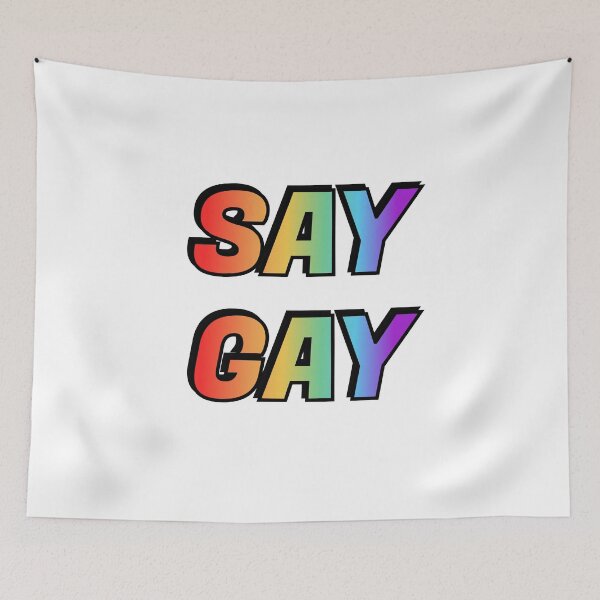Item preview, SAY GAY - Proud to say gay, I will say gay designed and sold by Inspirationmotivation.