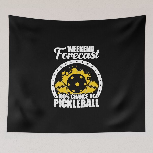 Item preview, Weekend Forecast Funny Pickleball Humor For A Dinking Player designed and sold by Nessshirts.