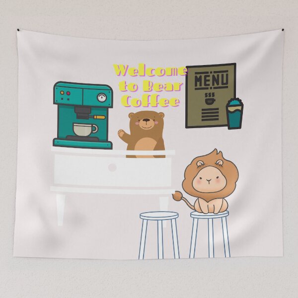 Item preview, Bear Coffee T-Shirt designed and sold by Alittlebear.