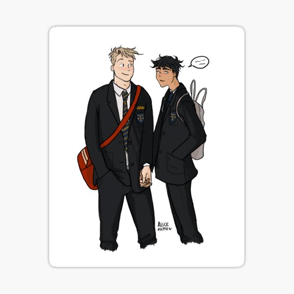Nick and Charlie Sticker