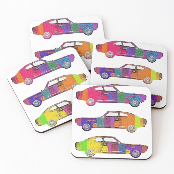 Item preview, Ford Capri pop colors designed and sold by Aaaah Eeeek  Studio.