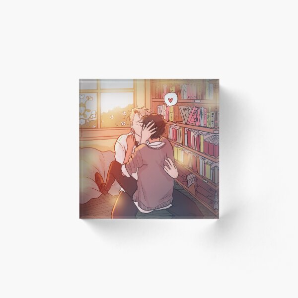 Library Kiss Acrylic Block