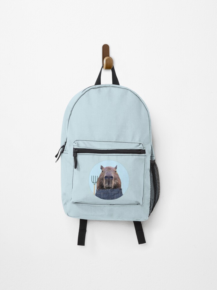 Ok I Pull Up Meme Giant Capybara Capzilla Funny Retro Backpack for Sale by  grex2908