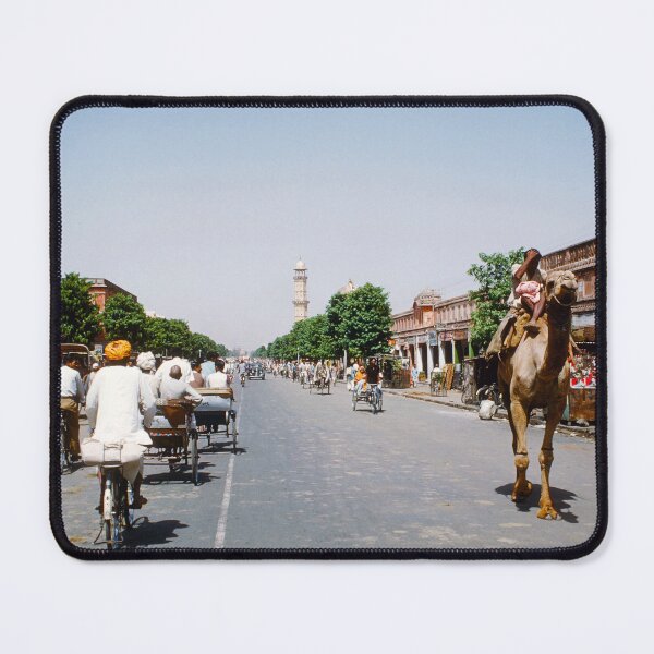 Item preview, 1960s - View of Busy Street with a minaret in Jaipur, Rajasthan, India designed and sold by thatwaslife.