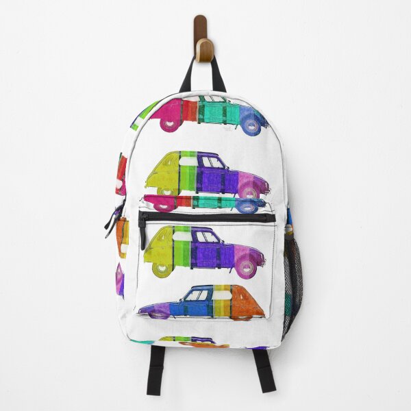 Item preview, Citroen Dyane pop colors designed and sold by Aaaah Eeeek  Studio.