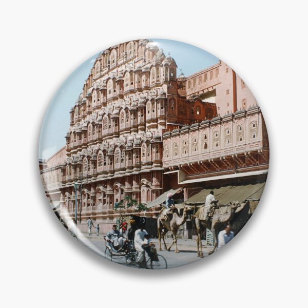 Item preview, 1960s - View of Busy Street and The Hawa Mahal in Jaipur, Rajasthan, India designed and sold by thatwaslife.