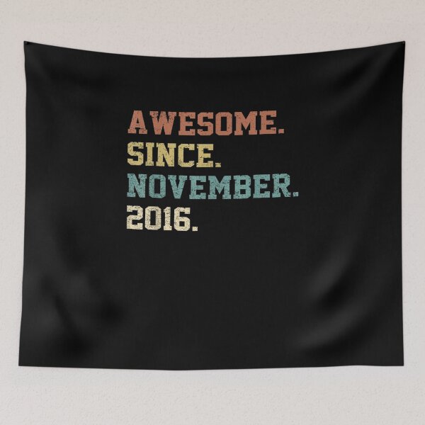 Item preview, Funny Awesome Since November 2016 6th Birthday designed and sold by beunique5.