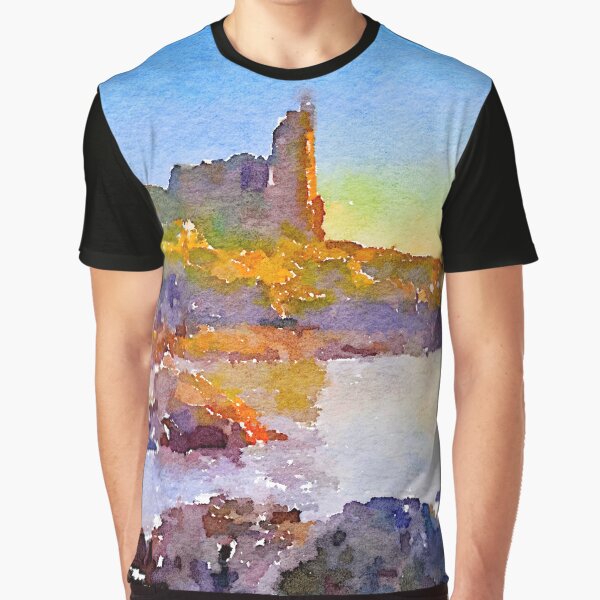 Dunure Castle Scotland Graphic T-Shirt