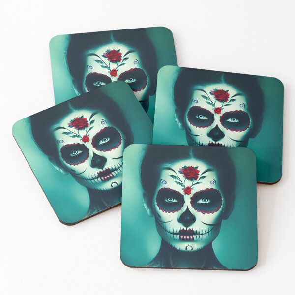 Item preview, DAY-OF-THE-DEAD-FEMALE art illustration designed and sold by Shuvra Gain.