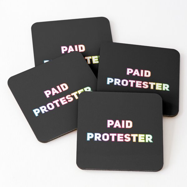 Item preview, Paid Protester LGBT Rainbow Funny Parody Leftist Antifa Classic  designed and sold by rondelzoddau.