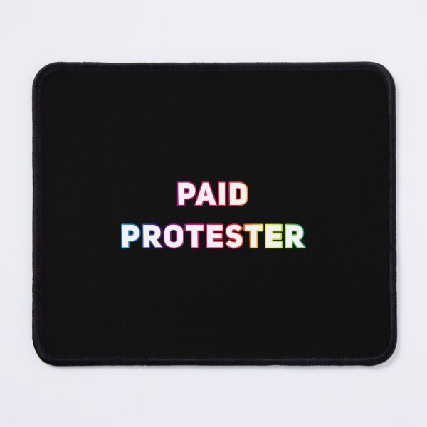 Item preview, Paid Protester LGBT Rainbow Funny Parody Leftist Antifa Classic  designed and sold by rondelzoddau.