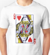 Queen of Hearts Playing Card Unisex T-Shirt