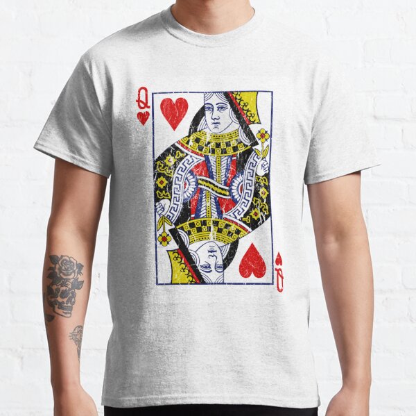 Carte à jouer Queen of Hearts T-shirt classique