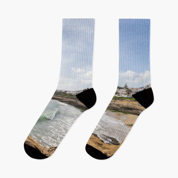 Item preview, Elegant Wave Curl at Praia da Luz or Beach of the Light Portugal designed and sold by Georgia Mizuleva.