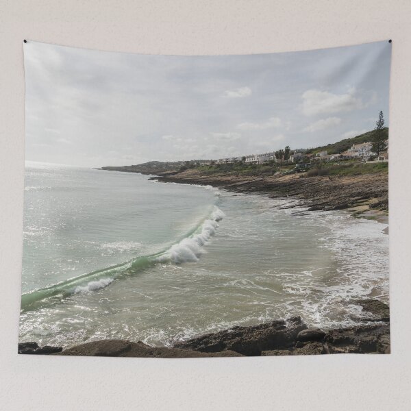 Item preview, Pale Jade Wave - Praia da Luz Waterfront on the Gold Coast in Algarve Portugal designed and sold by Georgia Mizuleva.