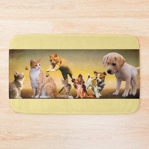 Item preview, Many cute smart cats and dogs brown orange red designed and sold by tanabe.