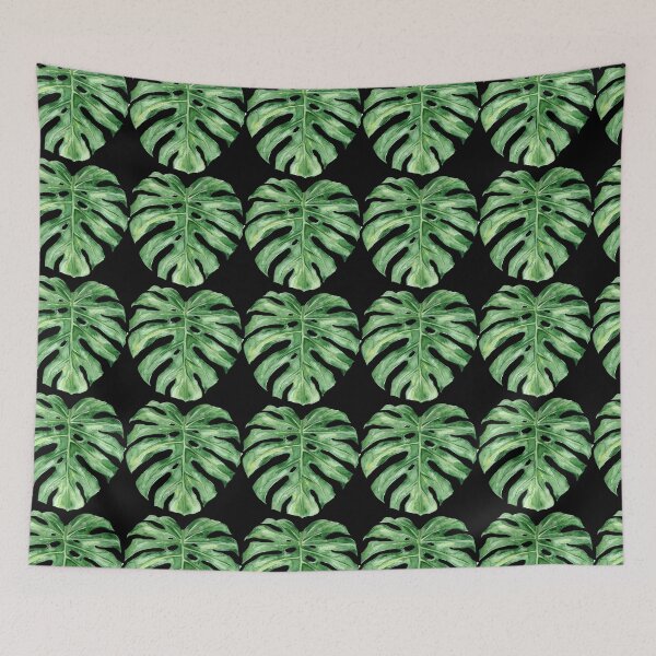 Item preview, Tropical monstera leaf in watercolor art designed and sold by TheSeasonalYard.