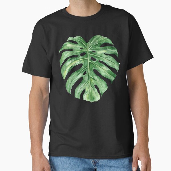 Item preview, Tropical monstera leaf in watercolor art designed and sold by TheSeasonalYard.