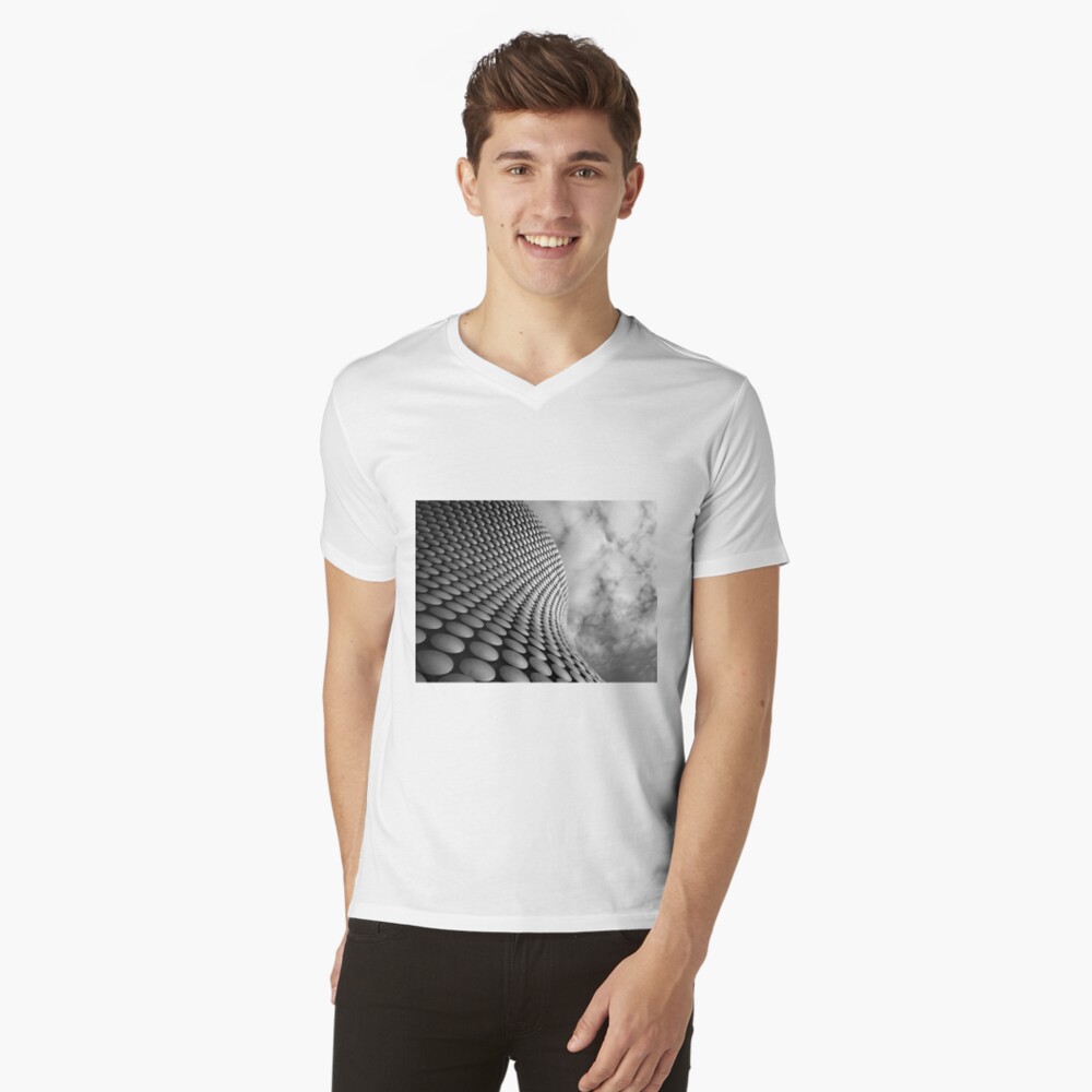 Clouds and Circles V-Neck T-Shirt