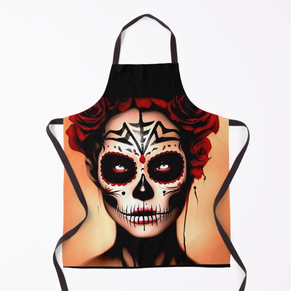 Item preview, DAY-OF-THE-DEAD-FEMALE- For Halloween Art Illustration designed and sold by Shuvra Gain.