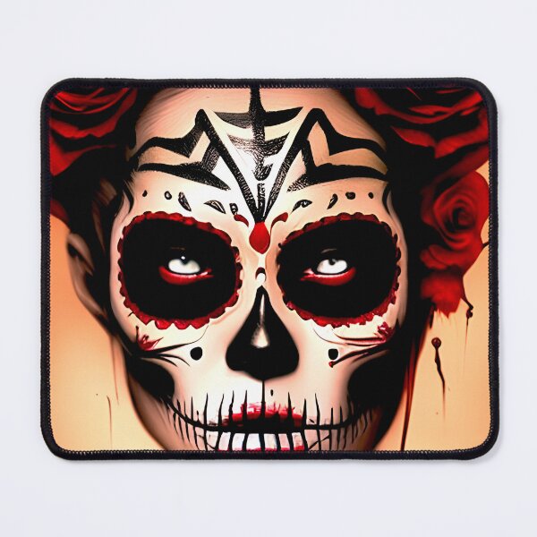 Item preview, DAY-OF-THE-DEAD-FEMALE- For Halloween Art Illustration designed and sold by Shuvra Gain.