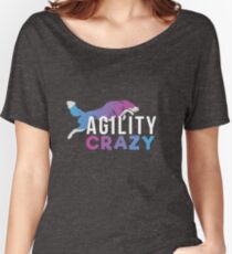 Agility CRAZY - Pink & Blue Women's Relaxed Fit T-Shirt