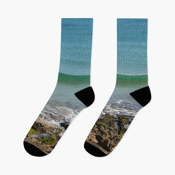 Item preview, Perfect Wave - Low Tide at Praia da Luz Gold Coast Algarve Portugal designed and sold by Georgia Mizuleva.
