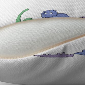 Alternate view of Dinosaur Illustrations Throw Pillow