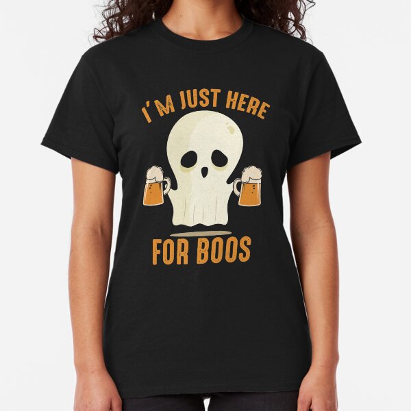 Sólo estoy aquí por Boo/'s Gracioso Halloween Camiseta