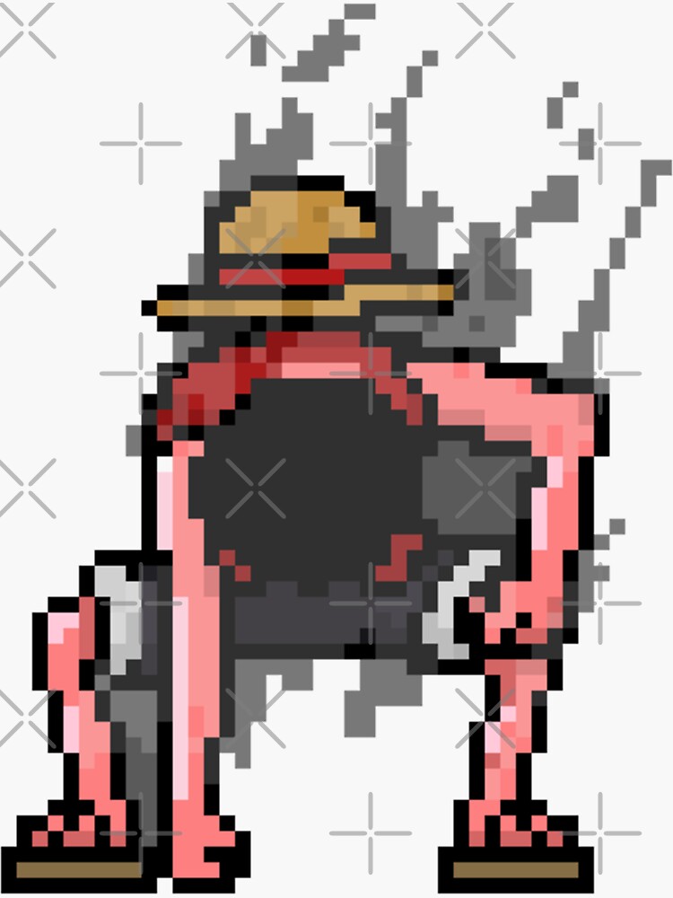 Luffy GEAR second pixel art that i made : r/OnePiece