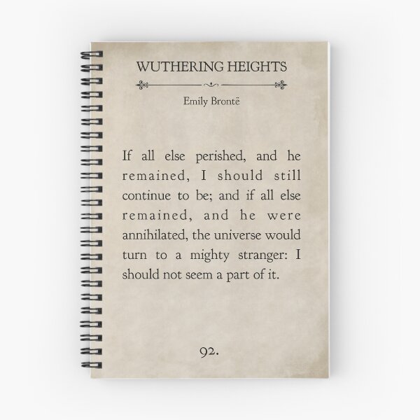 Item preview, Wuthering Heights by Emily Brontë  Vintage Book page, Mighty stranger designed and sold by Inktown.