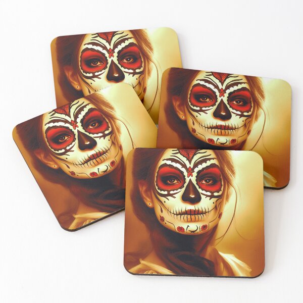 Item preview, DAY-OF-THE-DEAD-FEMALE- Art Illustration designed and sold by Shuvra Gain.